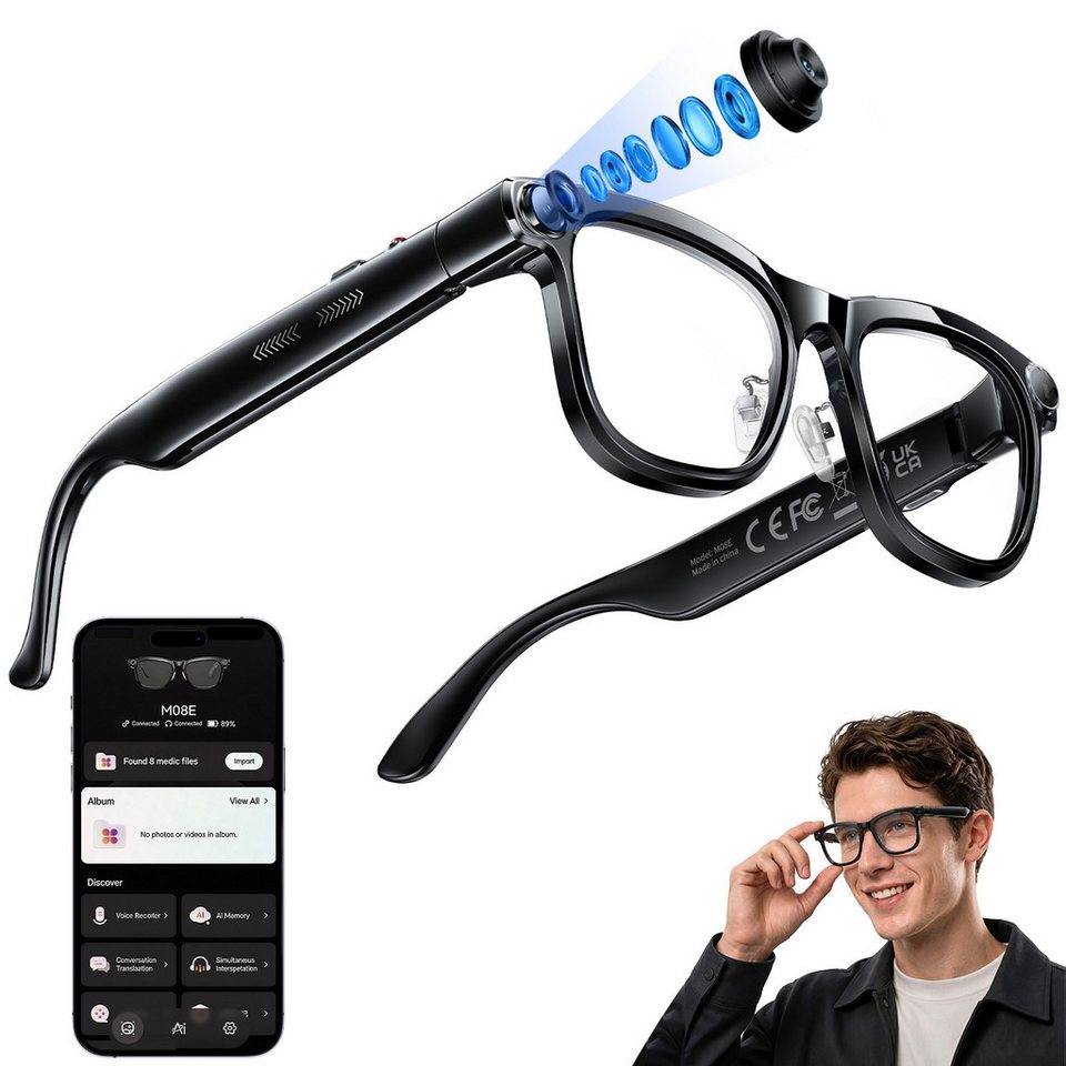 Photography Lighting Spotlight - AI Smart Glasses with ChatGPT Real-Time