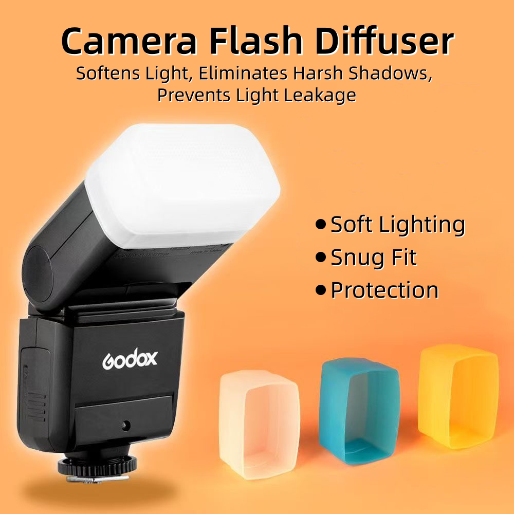 Photography Lighting Godox - Camera Flash Diffuser Softbox White Blue