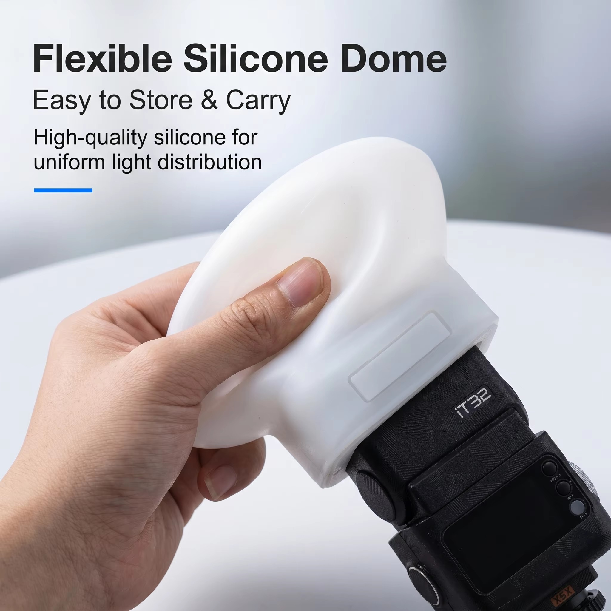 Photography Lighting Godox - Silicone Flash Diffuser Cover Compatible For