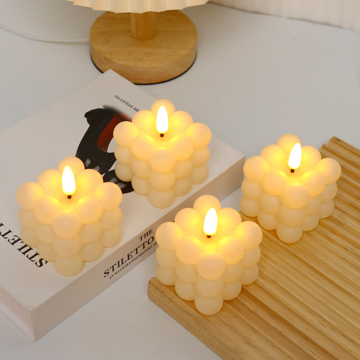 Led Candle  Cube for Wedding,  - Photography Of Lighting ulasan dan harga
