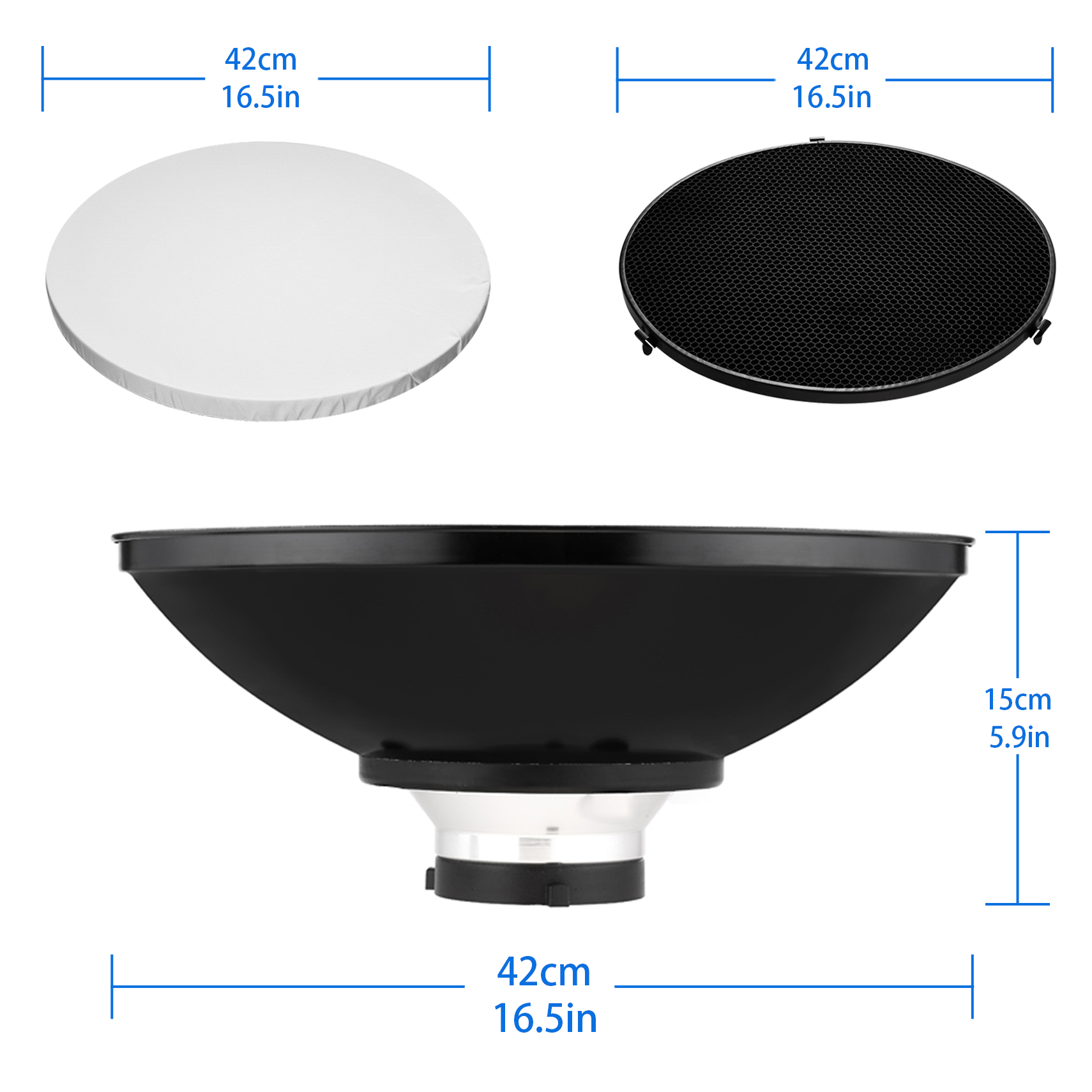 16.5inch Reflector Beauty Dish - Photography Lighting Beauty Dish ulasan dan harga