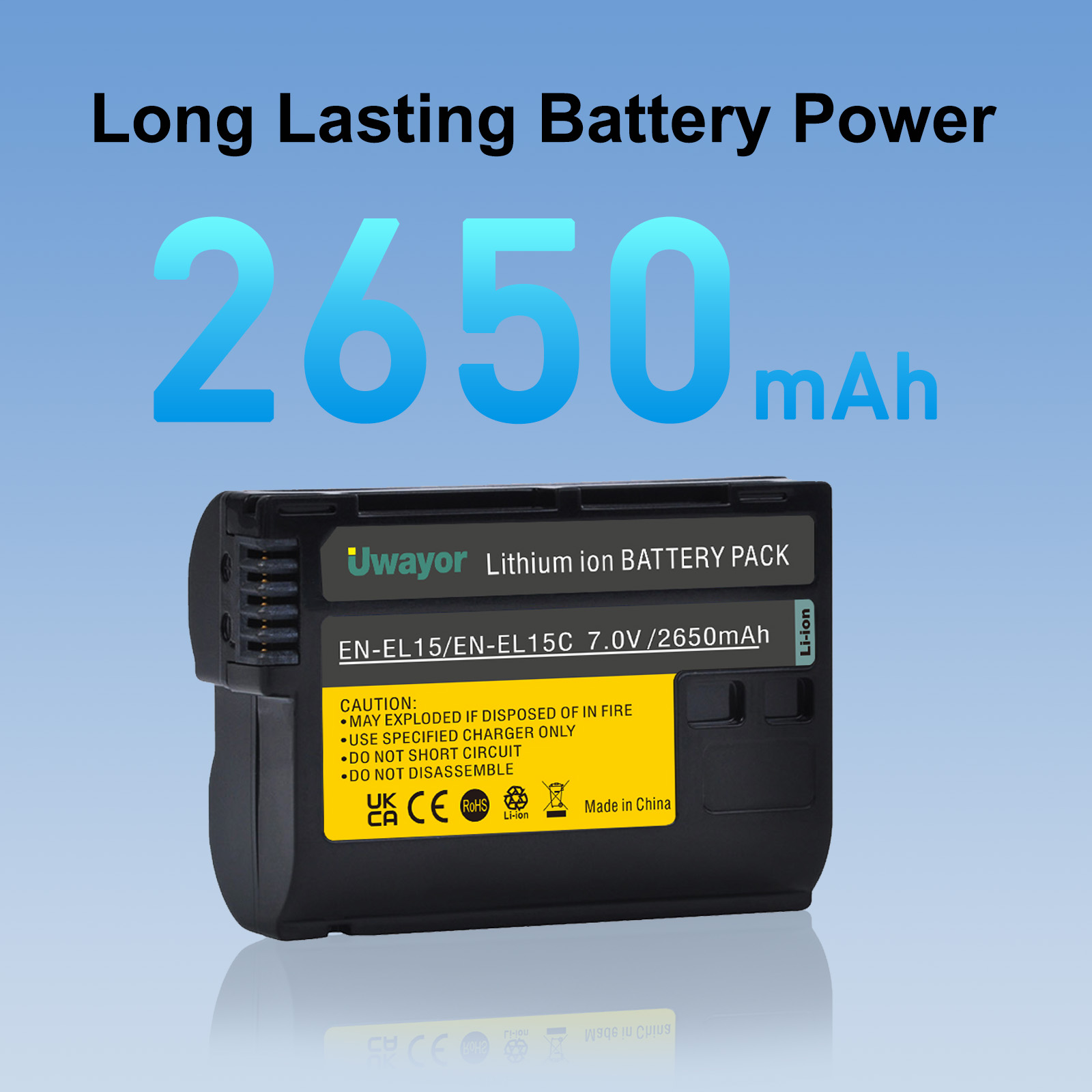 2650mAh Uwayor ENEL-15/ENEL15C - Nikon Camera Z6 Iii ulasan dan harga