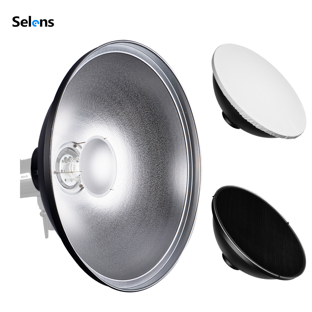 Selens 30/42/55cm Beauty Dish  - Photography Lighting Beauty Dish ulasan dan harga