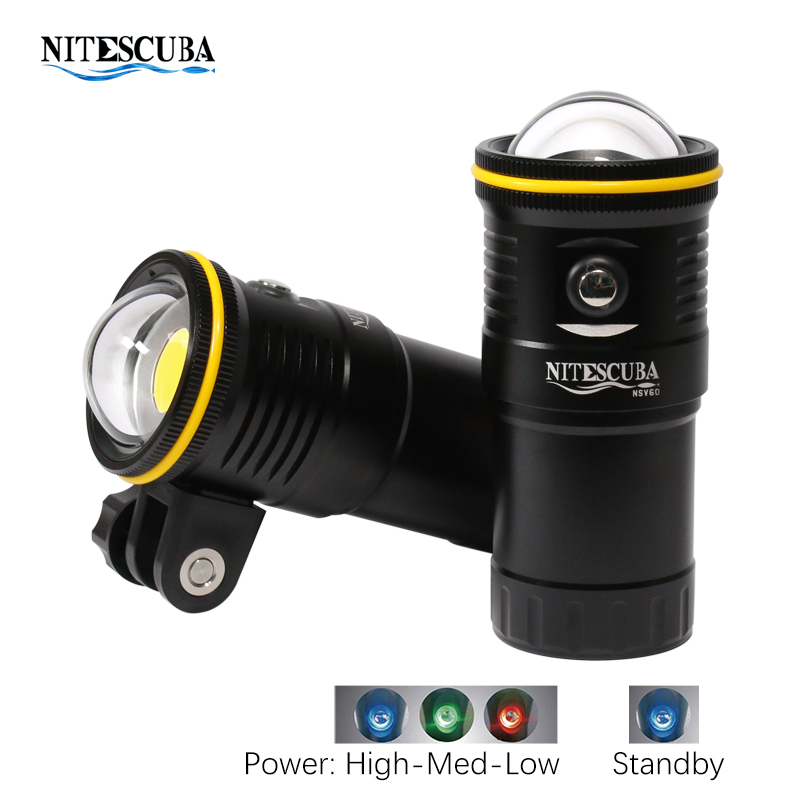 Nitescuba NSV60 LED Diving Vid - Photography Lighting Angles ulasan dan harga