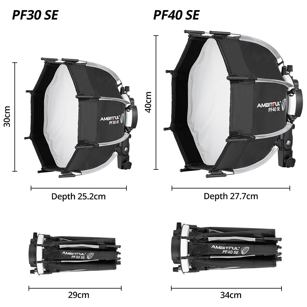 AMBITFUL PF30/PF40 30cm /40cm  - Godox Speedlite Flash ulasan dan harga
