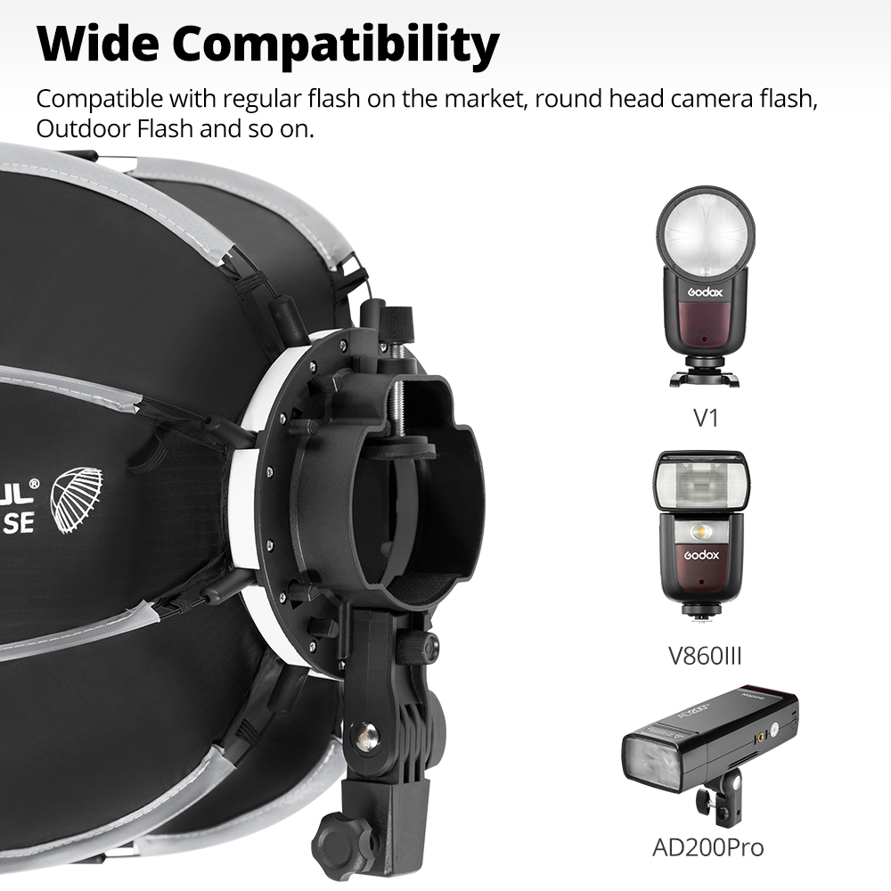 AMBITFUL PF30/PF40 30cm /40cm  - Godox Speedlite Flash ulasan dan harga