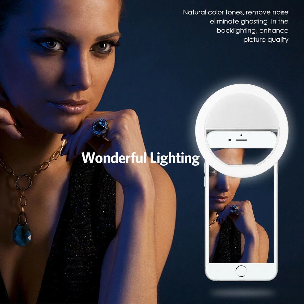 1pc USB Charge Cable LED Selfi - Photography Lighting Ring ulasan dan harga