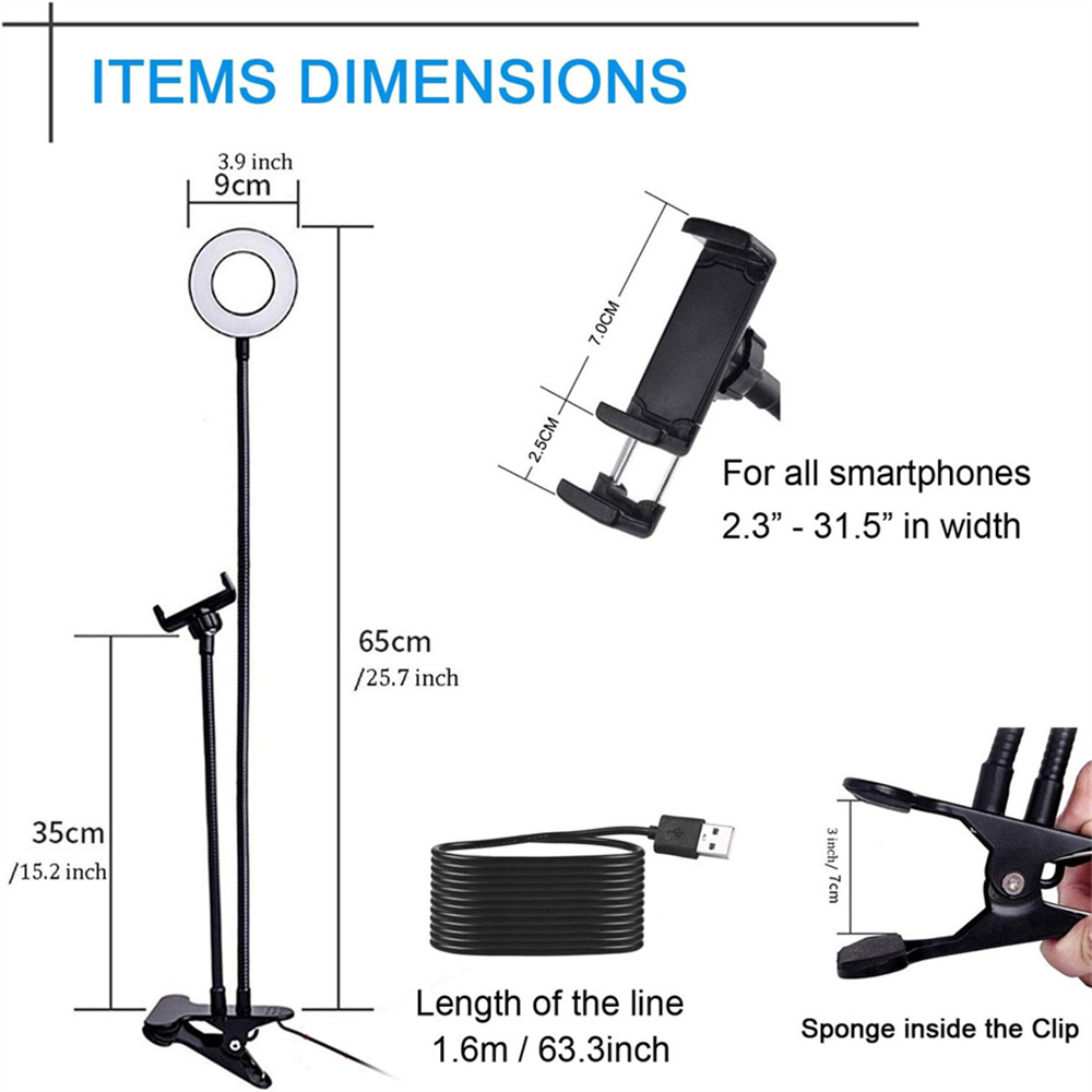 Universal Flexible Mobile Phon - Photography Lighting Ring ulasan dan harga