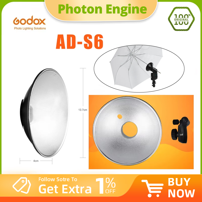 Godox AD-S6 Portable Umbrella- - Beauty Dish 55Cm ulasan dan harga
