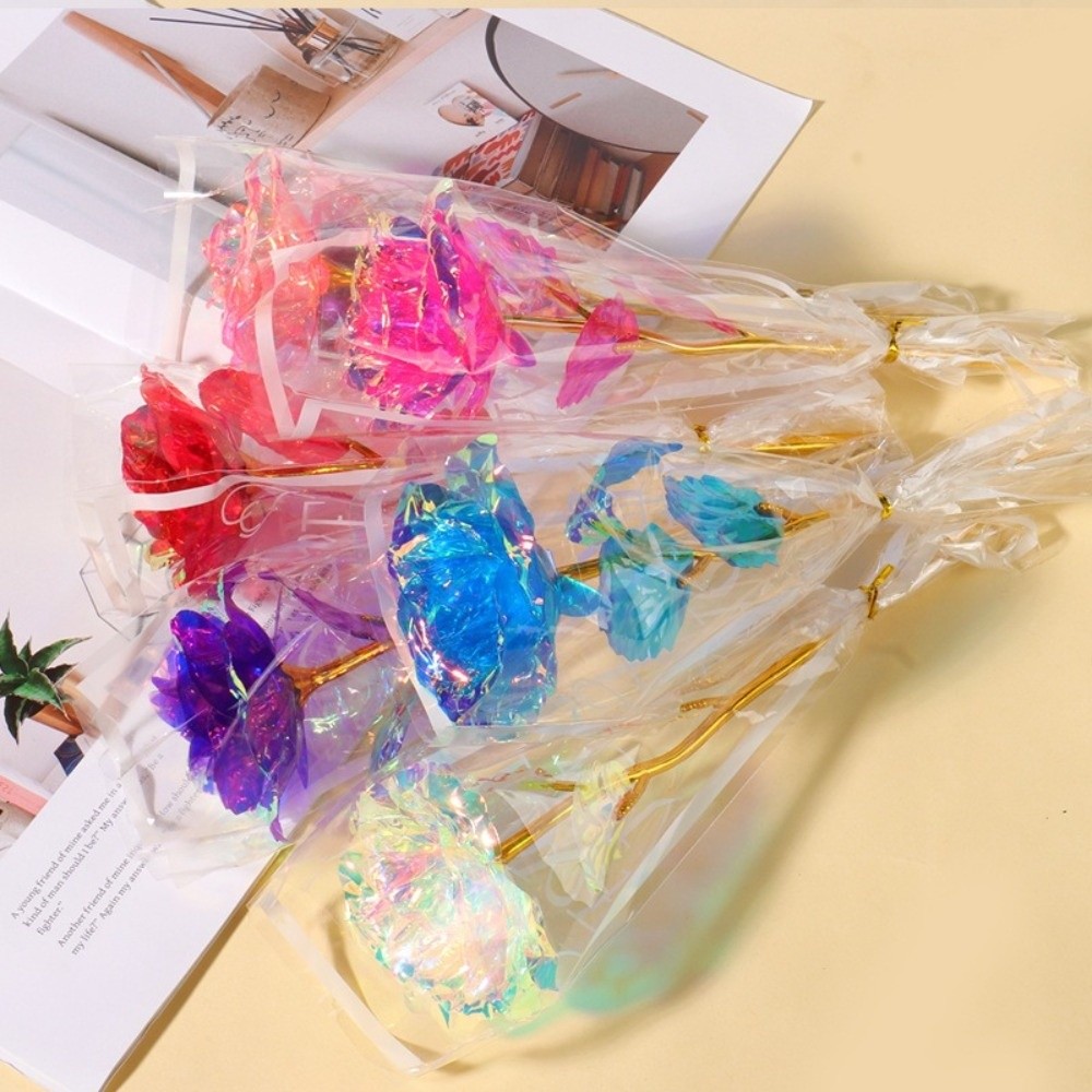 Glowing Gold Foil Rose Flower  - Photography Artificial Lighting ulasan dan harga