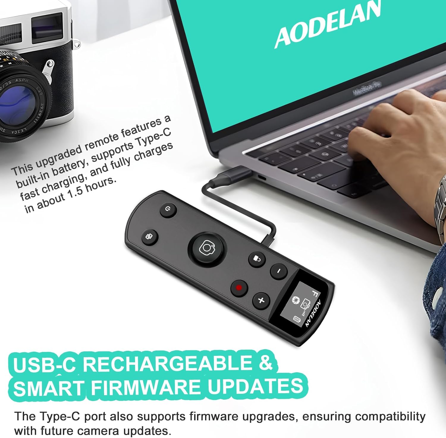 Black USB-C Rechargeable Remot - Fujifilm Camera X-T5 ulasan dan harga
