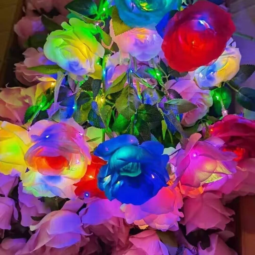 Glowing Artificial Rose Flower - Photography Artificial Lighting ulasan dan harga