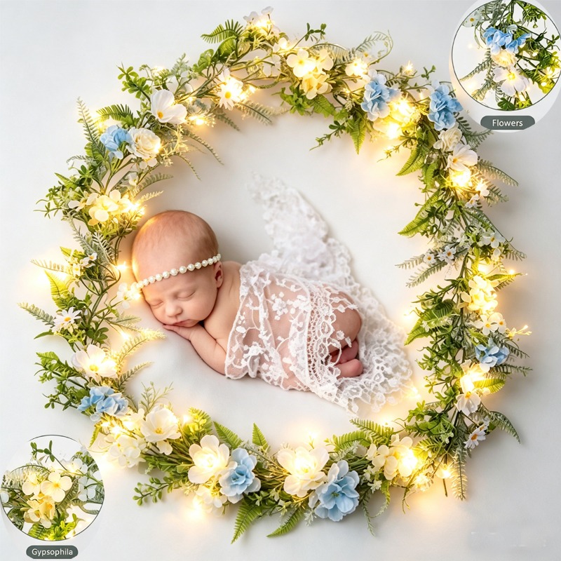 LED Artificial Peony Daisy Vin - Photography Artificial Lighting ulasan dan harga
