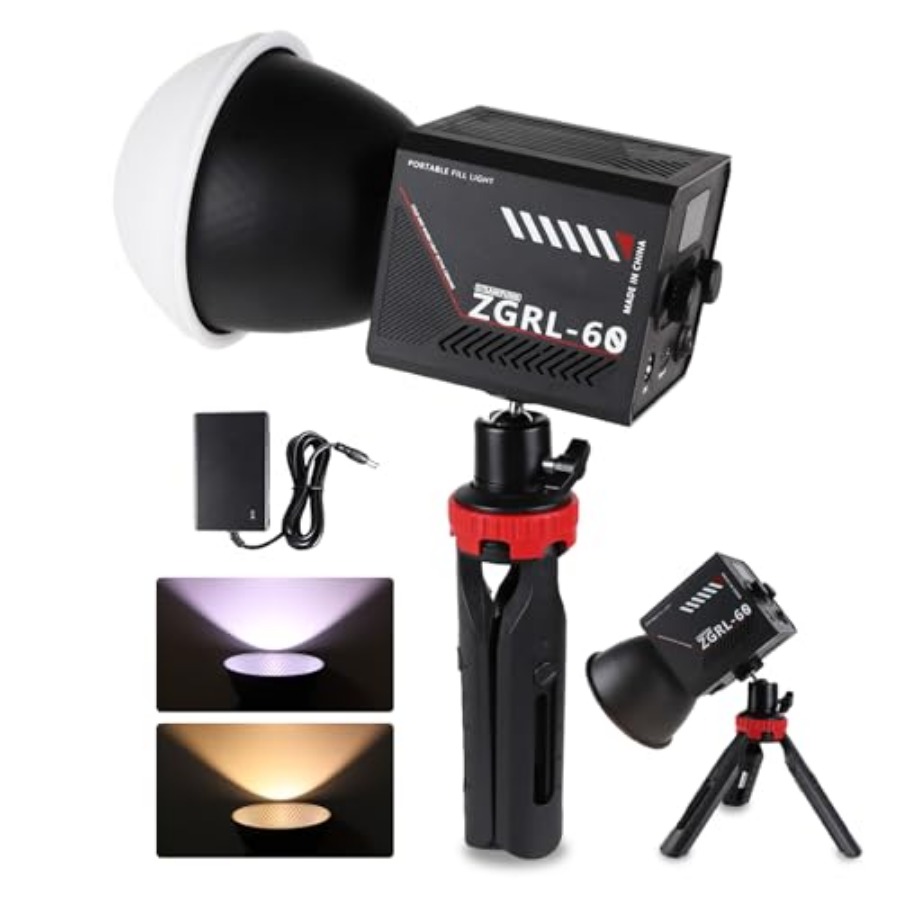 60W COB LED Video Light Handhe - Photography Lighting Spotlight ulasan dan harga