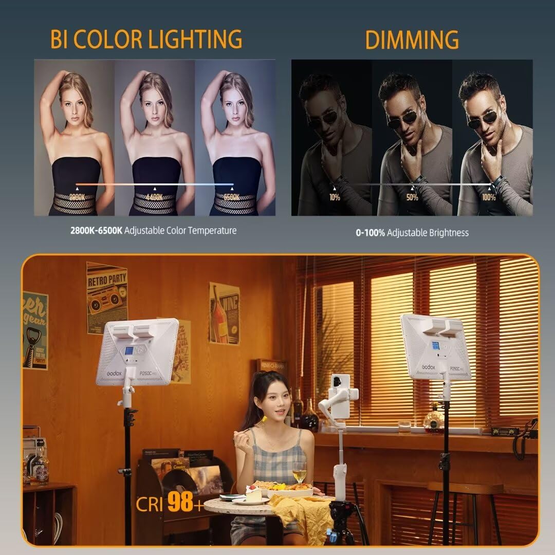 Godox P260C Pro LED Video Ligh - Photography Lighting Godox ulasan dan harga