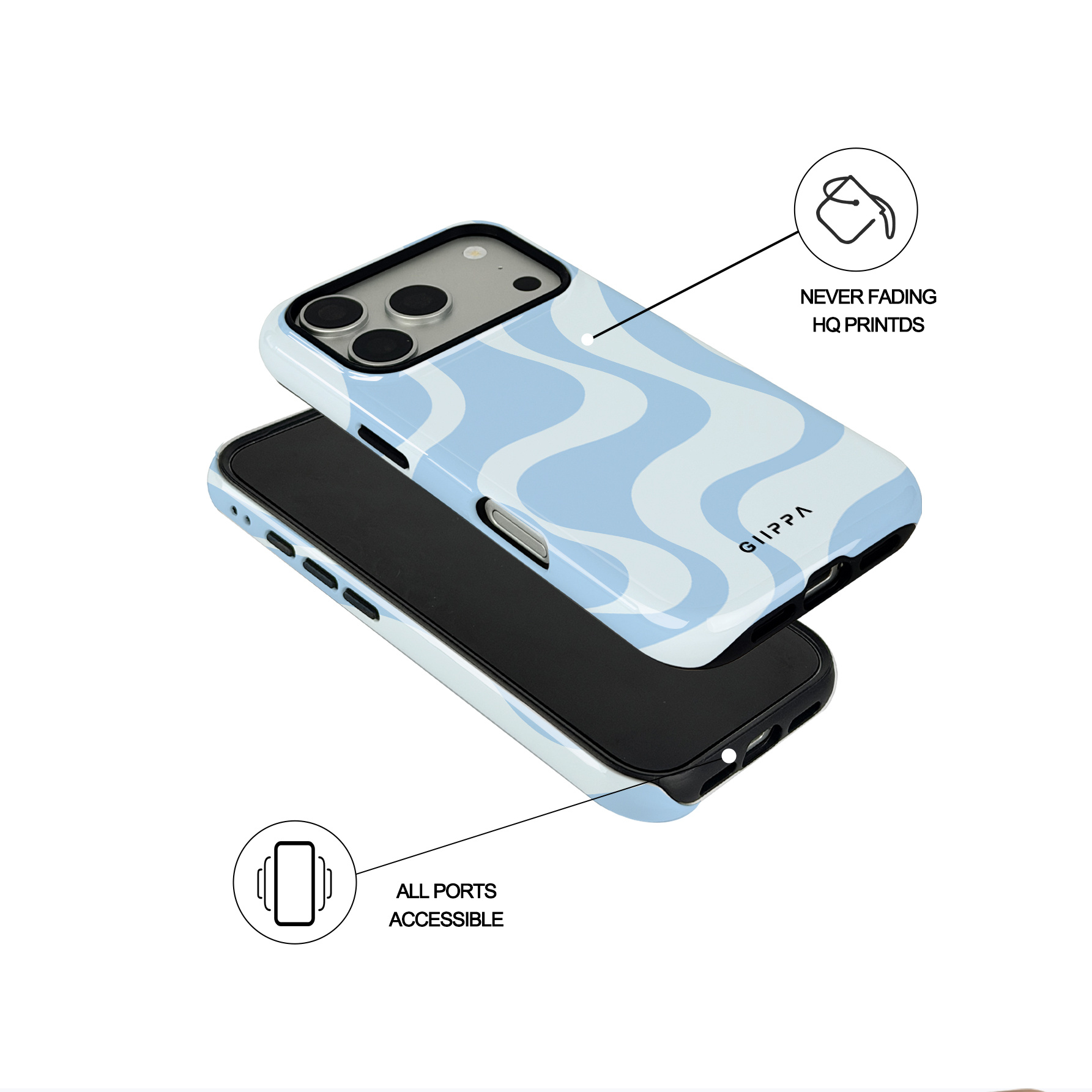 Irregular light Sky Blue wave  - Photography Lighting Case ulasan dan harga