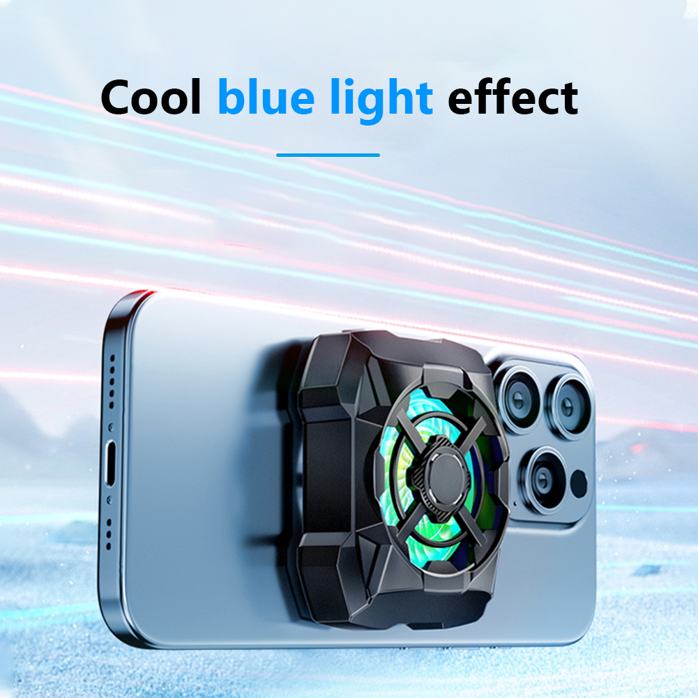 Phone Cooler with Blue Light 3 - Photography Lighting Spotlight ulasan dan harga