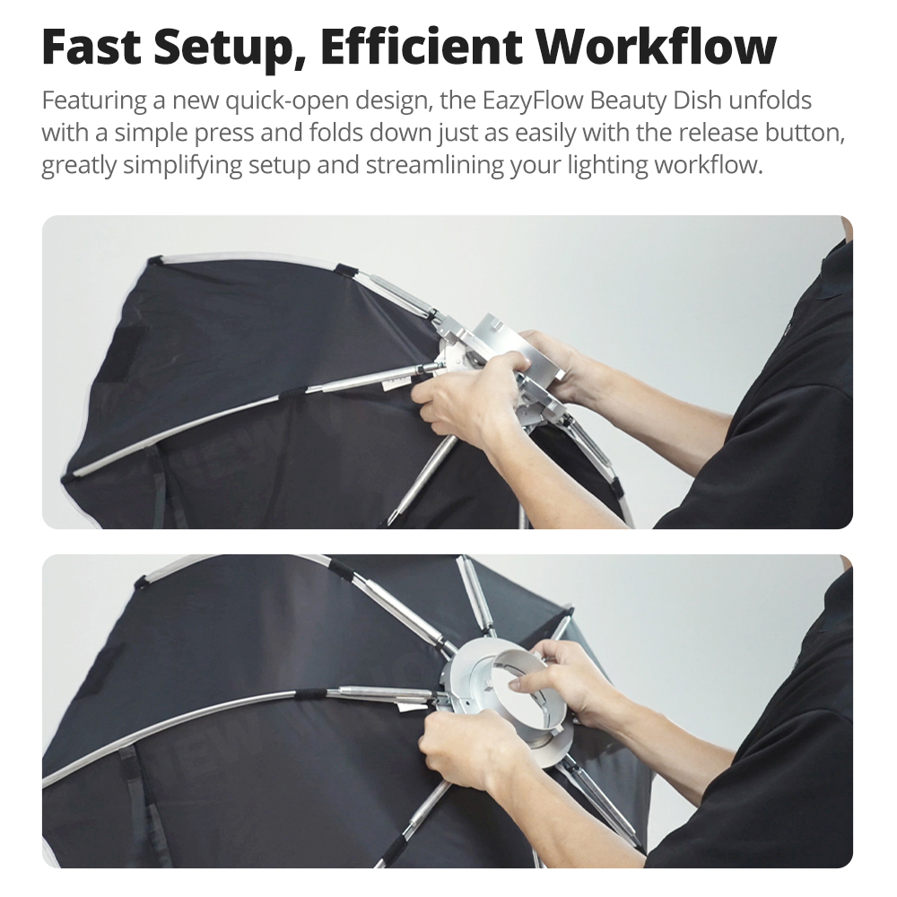 New Godox EazyFlow Beauty Dish - Photography Lighting Beauty Dish ulasan dan harga