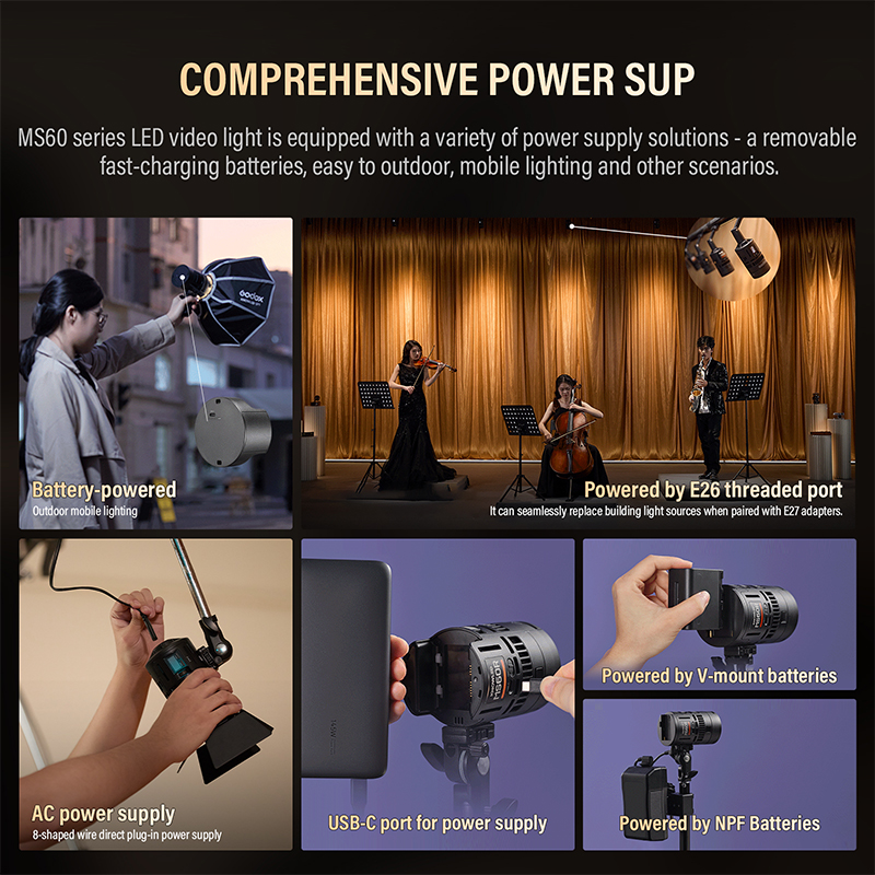 Godox RS60Bi RS60R 60W LED Mon - Photography Lighting Godox ulasan dan harga