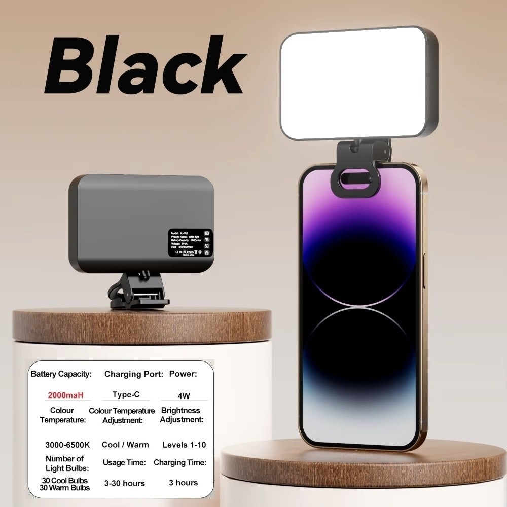 800/1000mAh LED Selfie Light 3 - Photography Lighting Ring ulasan dan harga
