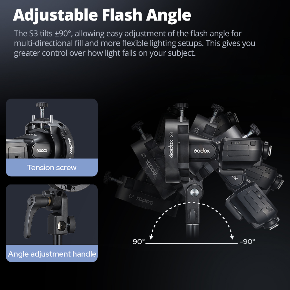 GODOX S3 Flash Bracket Speedli - Godox Speedlite Flash ulasan dan harga