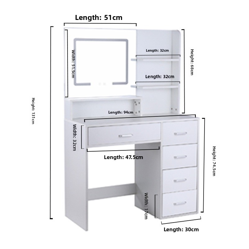Dresser, mirror table, adjusta - Photography Lighting Test ulasan dan harga